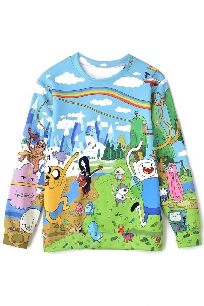 Oasap Brand New Cartoon Animal Pattern Sweatshirt