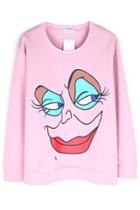 Oasap Quirky Smiley Sweatshirt