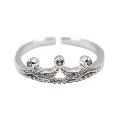 Oasap Fashion Princess Crown Zircone Decoration Rings