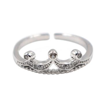 Oasap Fashion Princess Crown Zircone Decoration Rings