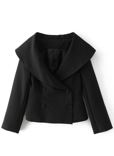 Oasap Turn Down Collar Button Down Coats