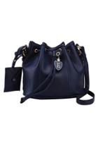 Oasap Retro Pu Bucket Bag