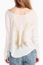 Oasap Double Angle Wings Pattern Blouse