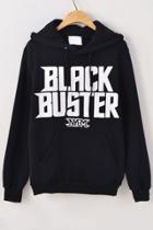 Oasap Black Buster Fleece Hoodie