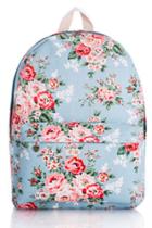 Oasap Red Rose Print Backpack