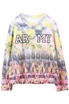 Oasap Army Fancy Art Pattern Tie-dye Sweatshirt