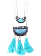 Oasap Vintage Ethnic Bohemian Multilayer Tassel Decoration Chains Necklace