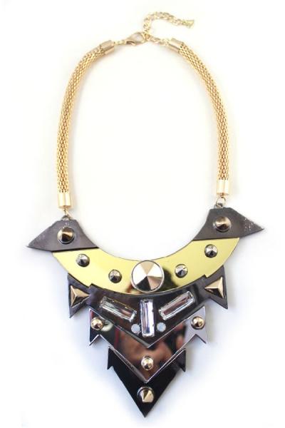 Oasap Punk Snake Bib Necklace