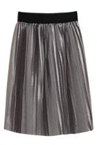 Oasap Vintage Shining Paneled Midi Skirt