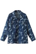 Oasap Fashion Snap-buttoned Loose Camouflage Coat