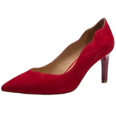 Oasap Fashion Genuine Leather Pointed Toe Stiletto Heels