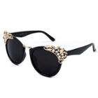 Oasap Fashion Rhinestone Cat Eye Sunglasses