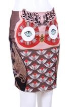 Oasap Owl Print Hip Hugging Mini Skirt