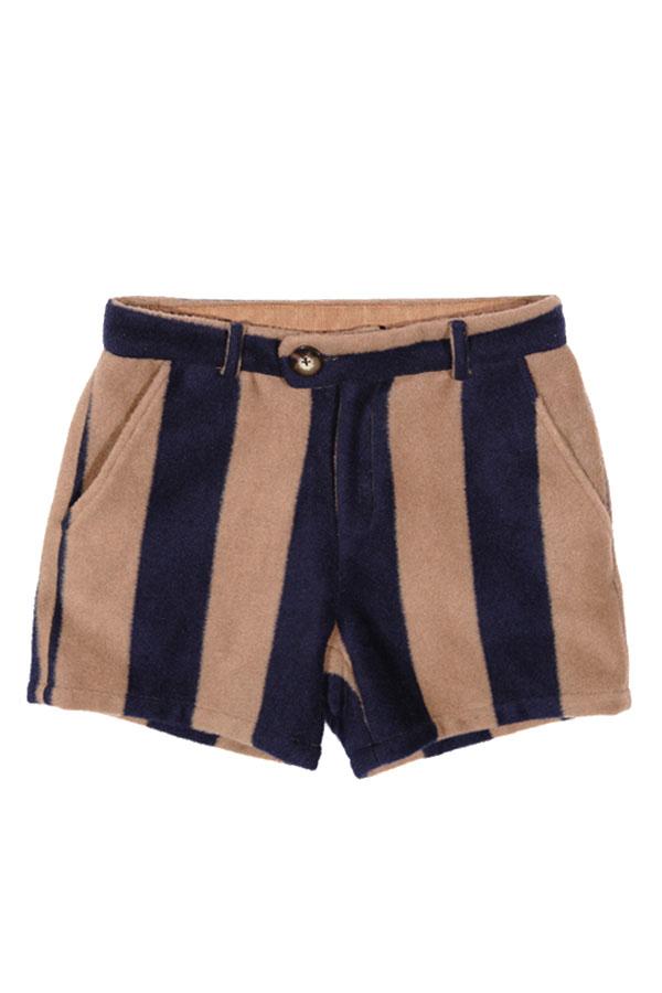 Oasap Wide Vertical Stripes Detail Shorts