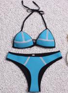 Oasap Fashion 2 Piece Halter Triangle Bikini Set