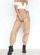 Oasap Casual Solid Color Loose Fit Harem Pants With Chain