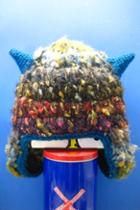 Oasap Colored Striped Ox Horn Hat