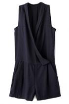 Oasap Casual Navy Rompers