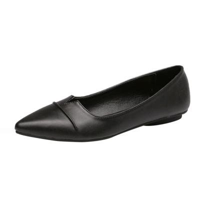 Oasap Hollow Out Pointed Toe Flat Heels Shoes