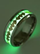 Oasap Titanium Steel Fluorescent Bat Ring