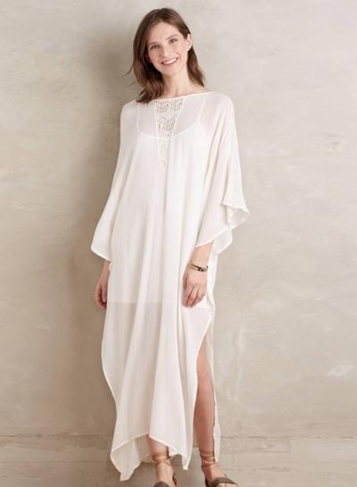 Oasap Women's Seven Quarter Length Sleeve Sheer Dress With Lining