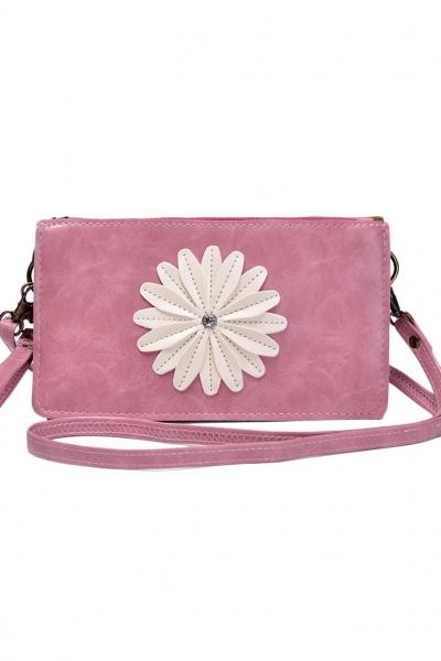 Oasap Cute Square Daisy Print Crossbody Bag