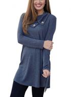Oasap Solid Color Turn-down Collar Long Sleeve Button Mini Dress