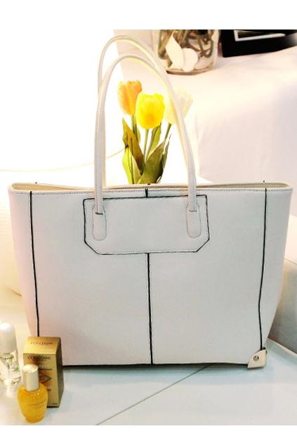 Oasap Metal Corners Fashion Shoulder Bag