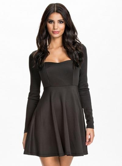 Oasap Women's Seam Cut Out Back Empire Dress