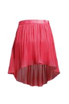 Oasap Irregular Hemline Pleated Chiffon Skirt