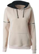 Oasap Women's Fashion Kangaroo Pockets Pullover Drawstring Hoodie