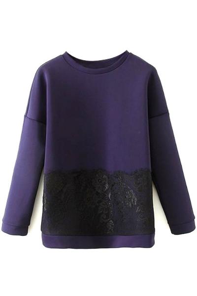 Oasap Enamoring Drop-shoulder Sweatshirt