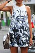 Oasap Grace Elements Floral Mini Dress