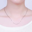 Oasap Simple Lobster Clasp Closure Seeds Chain Necklace