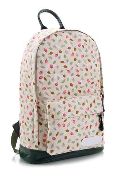 Oasap Foliage Print Outdoors Backpack Bag