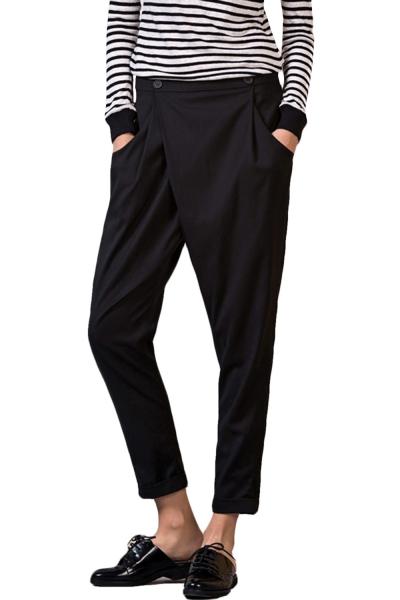 Oasap Women's Fashion Button Closure Ninth Harem Pants