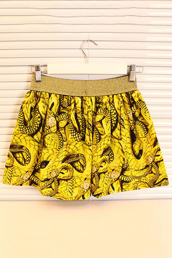 Oasap Vintage Geometric Print A-line Skirt