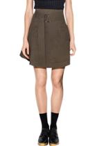 Oasap Women's High Waist D-ring Belted A Line Skirt
