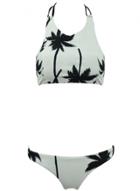 Oasap Women's Two Piece Coconut Tree Print Bikini Swimsuit Set