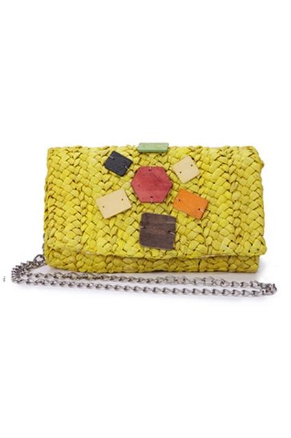 Oasap Plaited Chain Shoulder Bag With Magnetic Snap