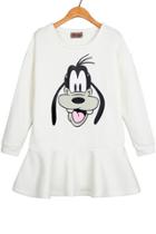Oasap Cartoon Fleece Peplum Sweatshirt