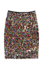 Oasap Multi-color Sequined Skirt