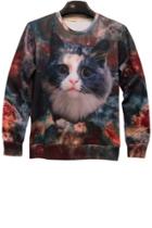 Oasap Relaxed Cat Sweatshirt