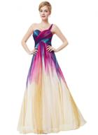 Oasap Women's One Shoulder High Waist Maxi Evening Gown Dress