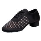 Oasap Children's Round Toe Solid Color Low Heel Dancing Shoes