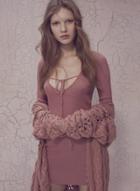 Oasap Solid Lace-up Front Ribbed Knit Bodycon Dress
