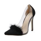 Oasap Marten Hair Stiletto Heels Hollow Out Pumps