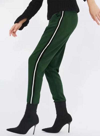 Oasap Casual Elastic Drawstring Waist Stripe Jogger Pants