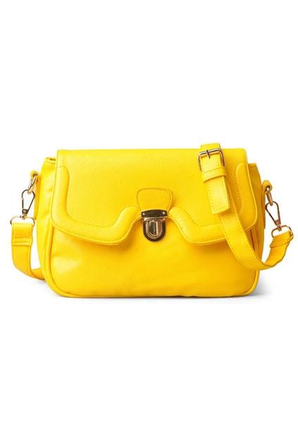 Oasap Press Stud Zipped Shoulder Bag