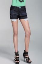 Oasap Low Waist Zipped Pocket Outside Design Hot Shorts